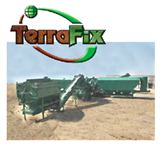 TerraFix Inc's machine to excavate, decontaminate and replace soil in place 