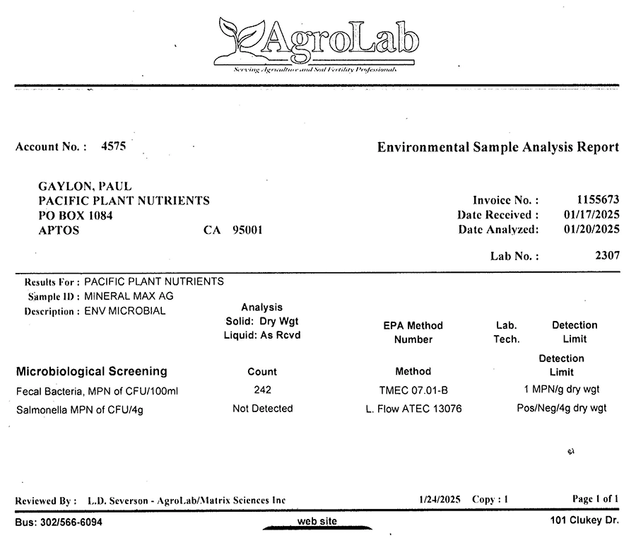 Environmental analysis